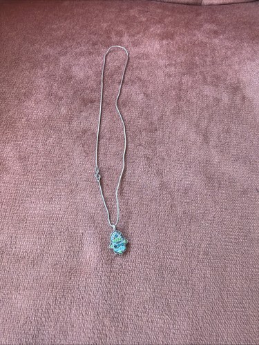 Hamsa necklace with pendant - necklace,