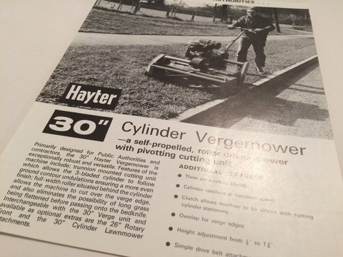 Hayter cylinder verge - hayter,