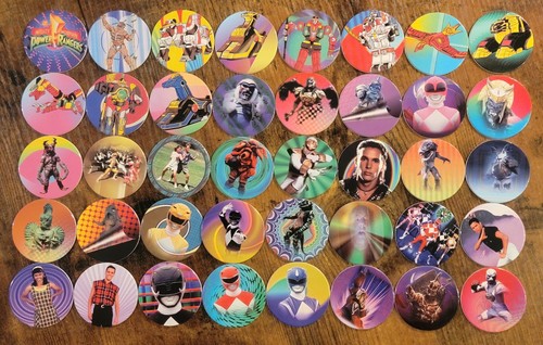 1995 pogs mighty morphin - mighty,