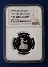 2009 Silver Proof 50p coin