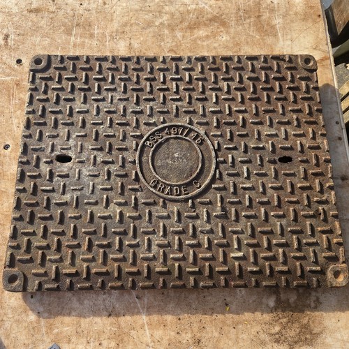 Cast iron manhole cover - iron,