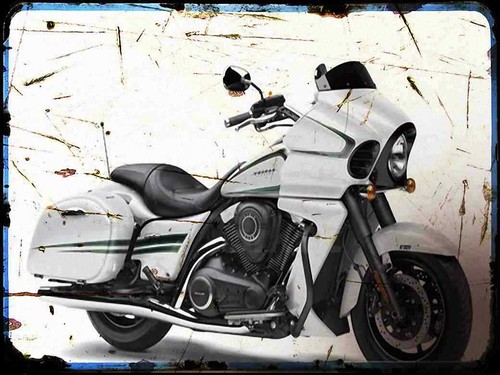 Metal sign motorbike - motorbike, 0
