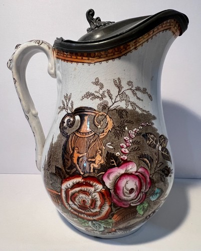 Antique bone china syrup - china,