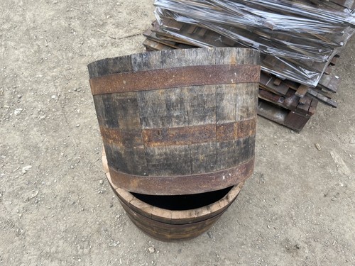 Whisky barrel oak - oak, planter/tub