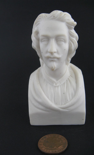Antique ceramic parian - , bust