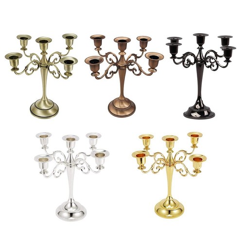 Metal candelabra candlestick - 5,