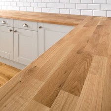 kitchen worktop planked oak SQUARE EDGE WORKTOP