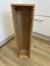 Ikea Boalt Wooden CD Storage Tower Rack | Stores 35 CDs | 59cm tall | Floor/Wall