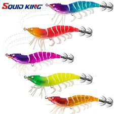 Horizontal Squid Jig Luminous Octopus Bait Slow Sinking Lure  Octopus Fishing