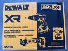 DEWALT 20-Volt Lithium-Ion Cordless Brushless Screwgun and Cut-Out Combo Kit