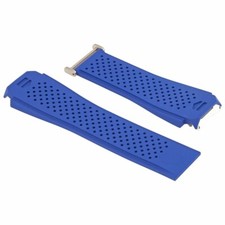 New TAG Heuer blue connected modular 45 Golf logo rubber watch strap 1FT6118