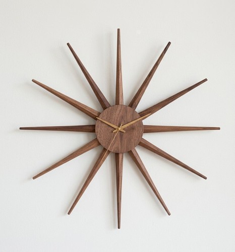 Sunburst wall clock - sunburst,