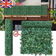9M Artificial Ivy Leaf Hedge