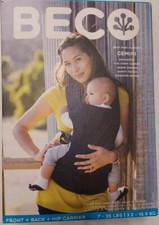 Beco Gemini Baby Carrier Ergonomic 4 In One 7-35 Lbs Front+Back+Hip Stella Black