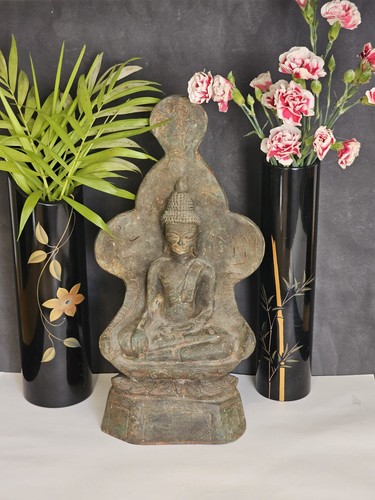 Ancient bronze burmese - burmese, buddha