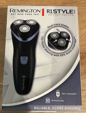 REMINGTON R1 Style Series Rotary Shaver - Black & Blue