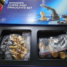 WH Smiths Wooden Chess And