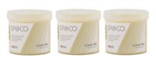 Epil Co Natural Wax Pot Tub Jar Depilatory Face Leg Body Waxing Strip Beauty 3pk