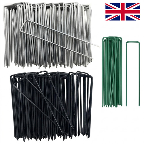 Garden weed barrier pins - garden, u