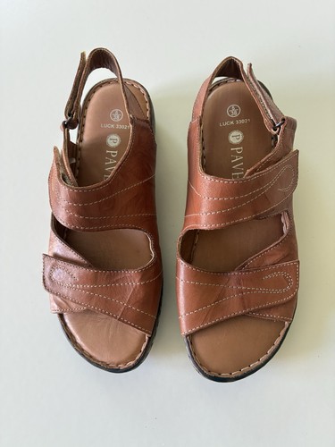 Pavers brown sandals soft - brown,