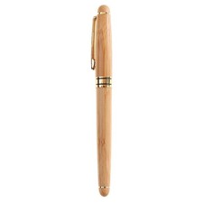Polished Refillable Bamboo Fountain Pen  Writing Equipment