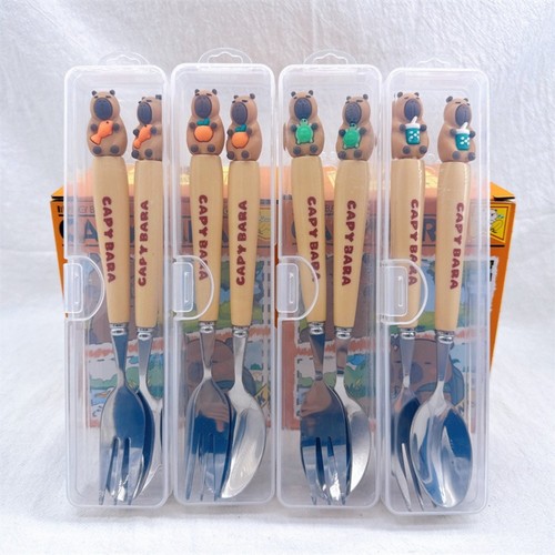 Capybara fork spoon dinnerware - fork,