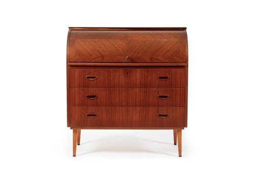 Scandinavian teak wood rolltop - teak,