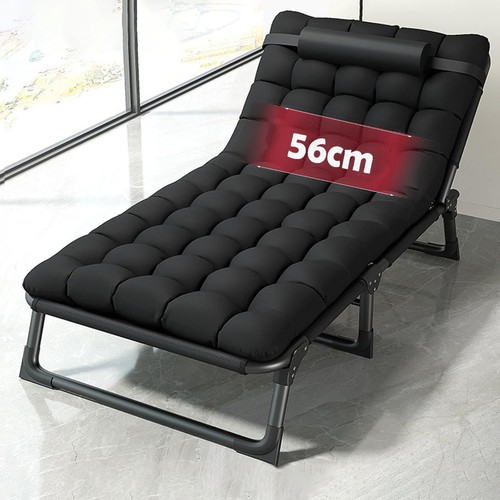 Black sun lounger folding - lounger,