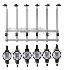 Optics Home Bar 6 Bottle Wall Bracket Rack & 25ml Metrix Optic Spirit Measures