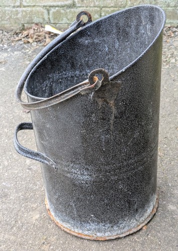 Vintage coal scuttle - scuttle, fireside