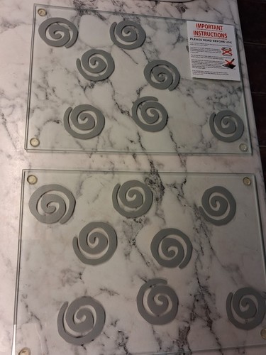 Glass table mats - x,