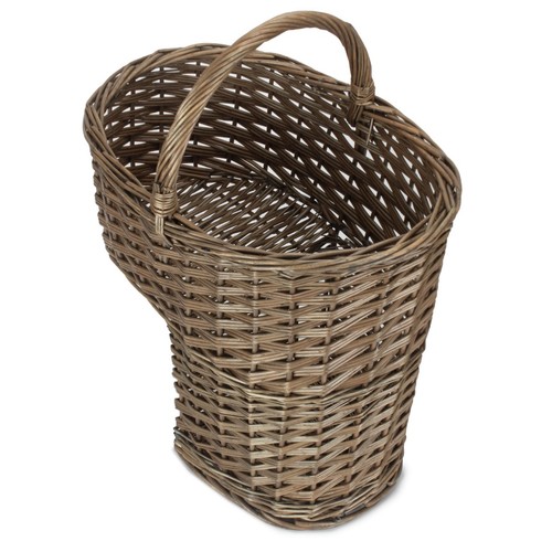 Stair basket antique wash - antique,