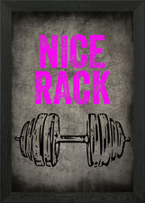NICE RACK PINK METAL Framed