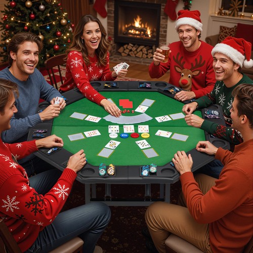 Player foldable poker - 51",