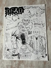 Oi Skinhead Punk Rock Mod Zine Dead Scene issue 5 Vintage 24 pages