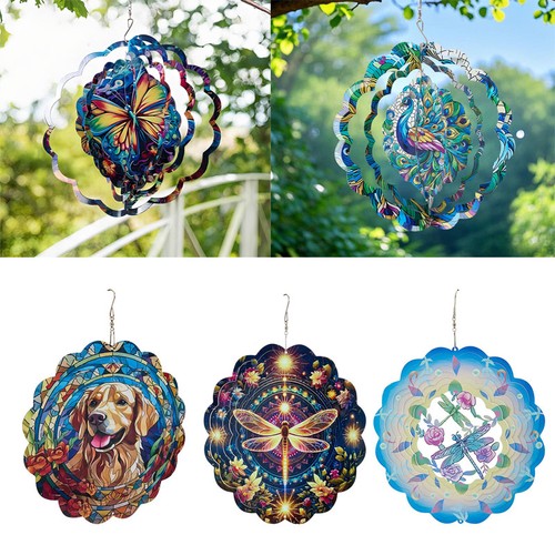 Metal wind spinner chime - 3d,