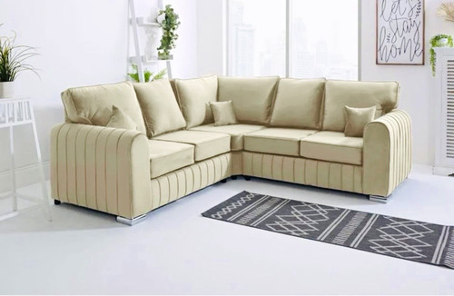 Lilly beige plush - beige, corner
