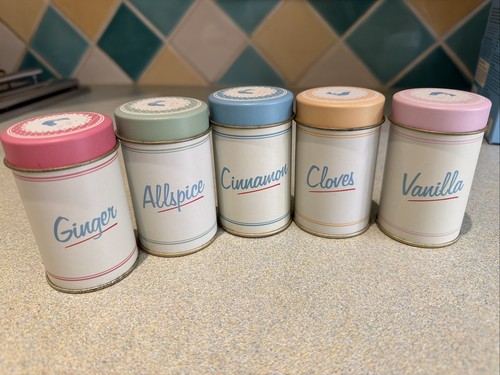 Retro spice tins for - tins,