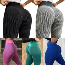 Women Tik Tok Leggings Anti-Cellulite Yoga Pants Push Up Bum Butt Lift Sport Gym