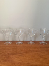 Vintage set of 4 crystal