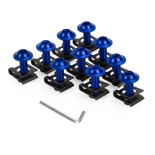 Pack alu blue m6x20 - blue,