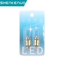 2x White 31mm 16-SMD 2835LED