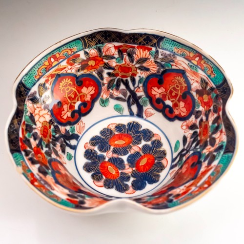 Japanese imari porcelain bowl - japanese,