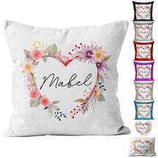 Personalised Floral Cushion
