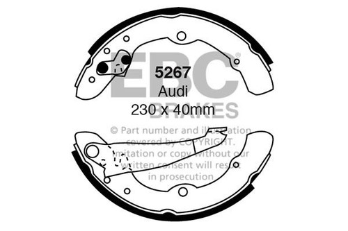 Ebc 5267 brake shoe set - ebc,