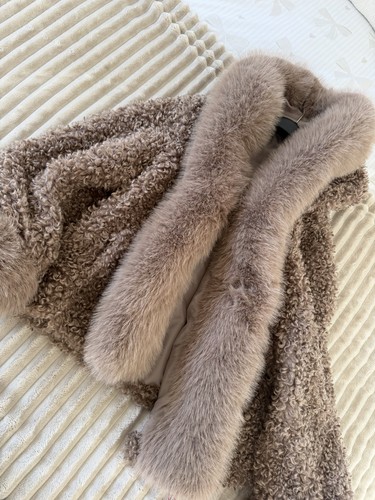 Miss circle shearling coat - miss,