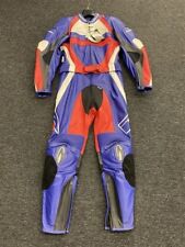 Richa Ladies 2 Piece Motorcycle Leather Suit - Purple/Red/White