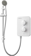 Gainsborough Slim Mono 9.5kW Electric Shower - White, High Flow Rate
