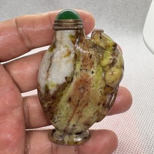 China, exquisite jade articles, purely hand-carved, Hetian jade, snuff kettles