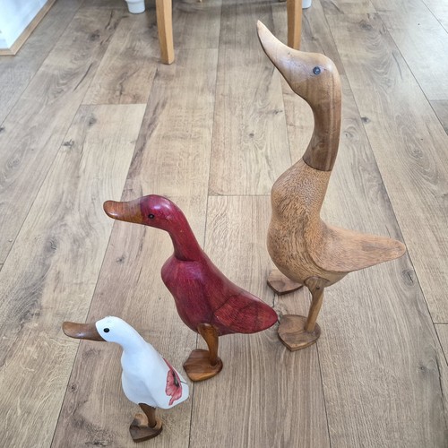 Hand carved wooden - wooden, duck